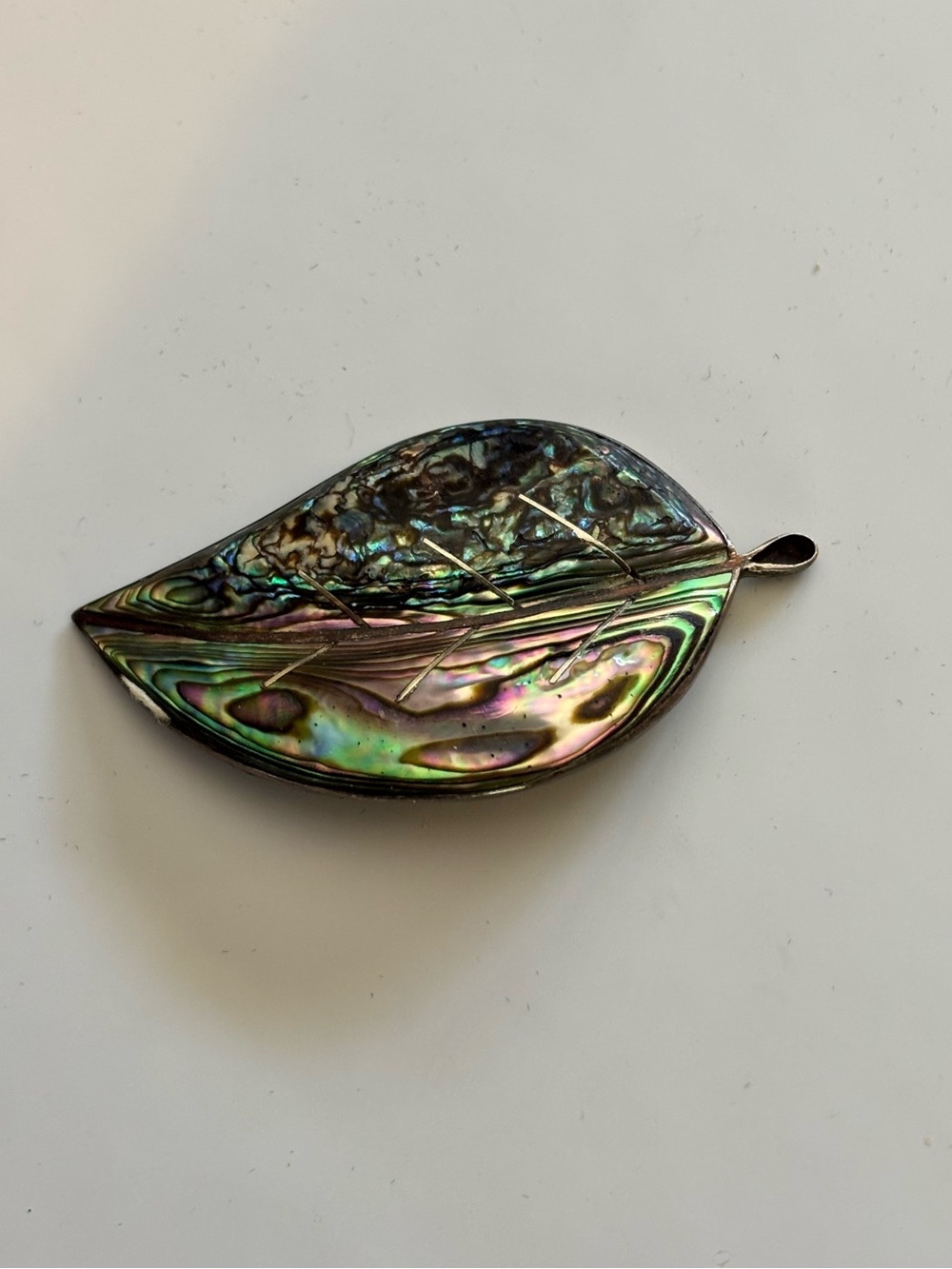 Sterling Silver Abalone Brooch